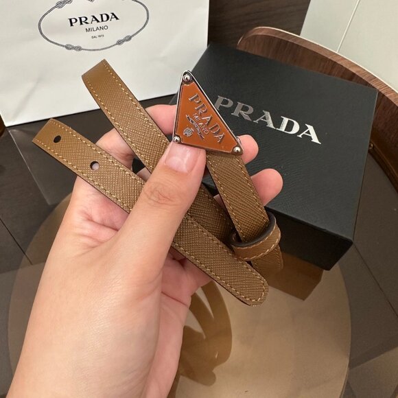 Women’s Prada Brand new Leathers Brown Belt - Picture 1 of 6